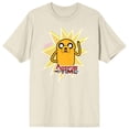 thumbnail image 1 of Adventure Time Magical Dog Jake Adult Natural Short Sleeve Tee-Small, 1 of 3