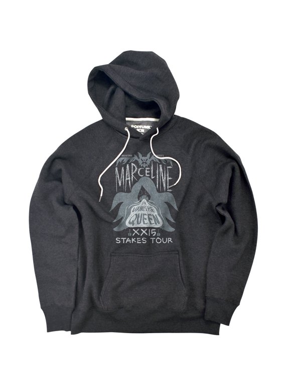 Marceline Concert Unisex Adult Slim Fit Pull-Over Heather Hoodie, Charcoal, Small