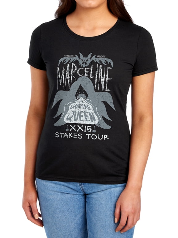Adventure Time Marceline Concert Women's T Shirt (Medium) Black