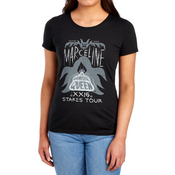 Adventure Time Marceline Concert Women's T Shirt (Small) Black