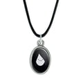 thumbnail image 1 of Adventure Time Marceline Head Antiqued Oval Charm Pendant with Black Satin Cord, 1 of 5