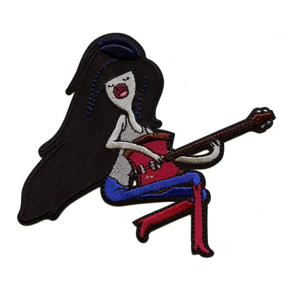Adventure Time Marceline Jamming Patch Cartoon Network Animation Embroidered Iron On
