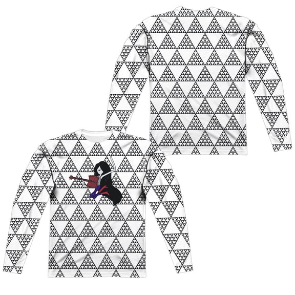Adventure Time - Marcy Triangles (Front/Back Print) - Regular Fit Long Sleeve Shirt - XXX-Large