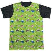 Adventure Time Men's Green Fields Sublimation T-shirt Medium White
