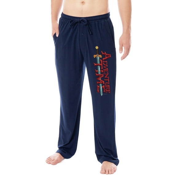 Adventure Time Men's TV Show Series Logo Sleep Pajama Pants