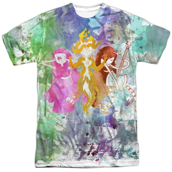 Adventure Time Men's Three Ladies Sublimation T-shirt White