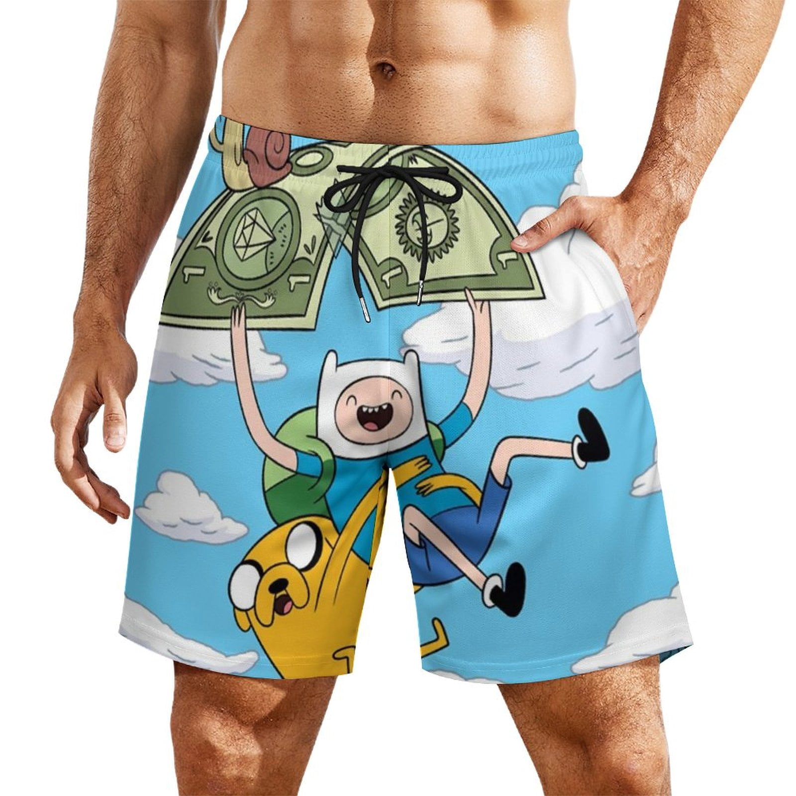 Swiminista x James Peter Henry Abstract Beach Activities Board Shorts Swim L