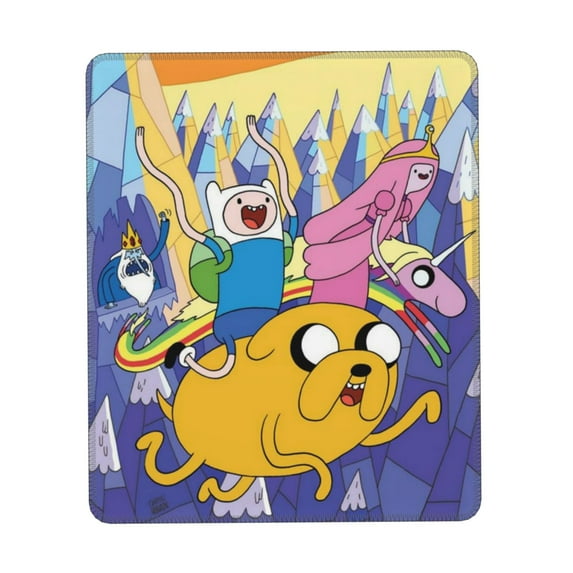 Adventure Time Mouse Pad 10 X 12 Inch Non-Slip Keyboard Mat Rubber Base Computer Mousepad Gaming Mouse Mat For Laptop, Office & Home