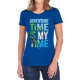 thumbnail image 1 of Adventure Time My Time Women's T Shirt, Royal, Medium, 1 of 6