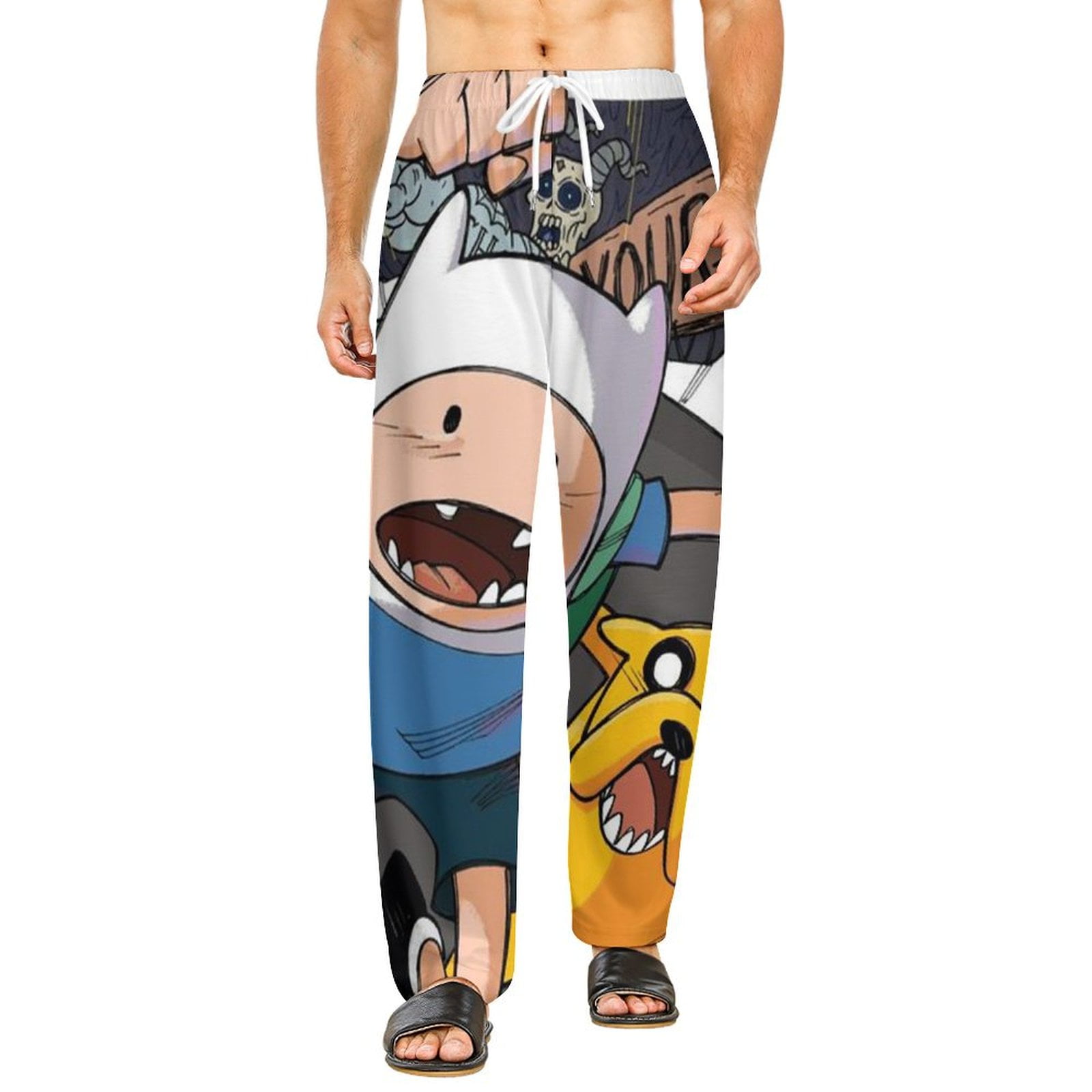 Adventure Time Pajamas Pants 3D Printing Wide Leg PJ Pant Loungewear ...
