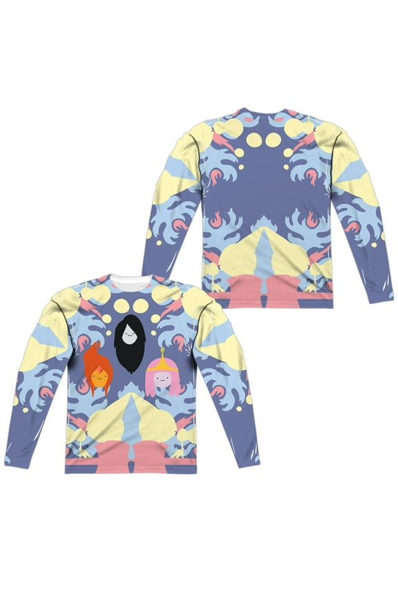 Adventure Time - Pb, Fp & Marceline (Front/Back Print) - Regular Fit Long Sleeve Shirt - XXX-Large