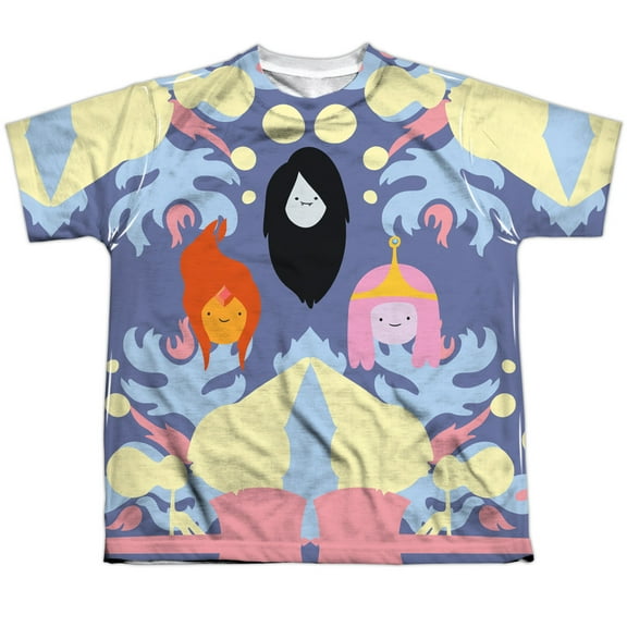 Boys' Adventure Time Pb, Fp & Marceline Sublimation T-shirt Youth Small White