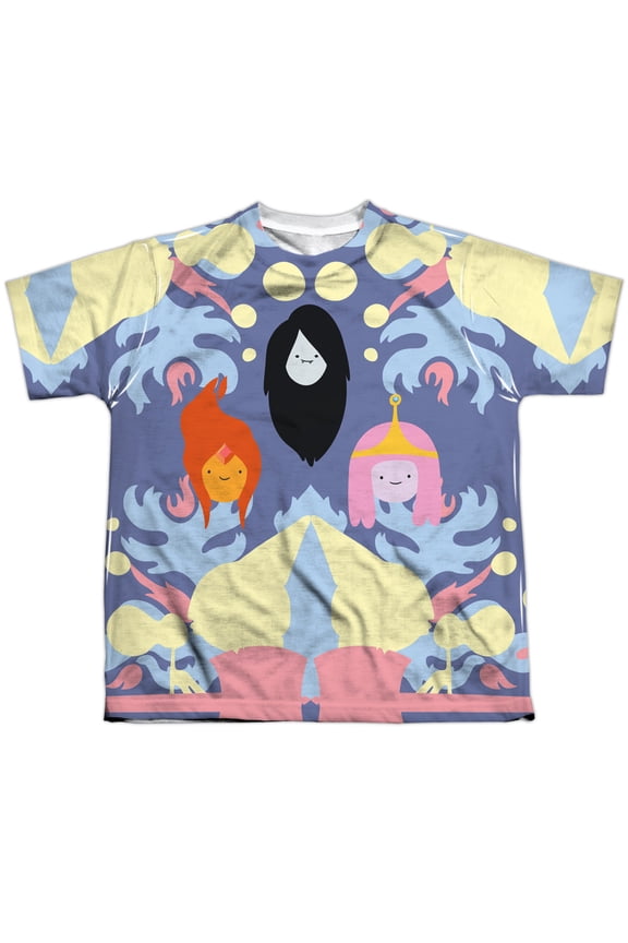 Boys' Adventure Time Pb, Fp & Marceline Sublimation T-shirt Youth Small White