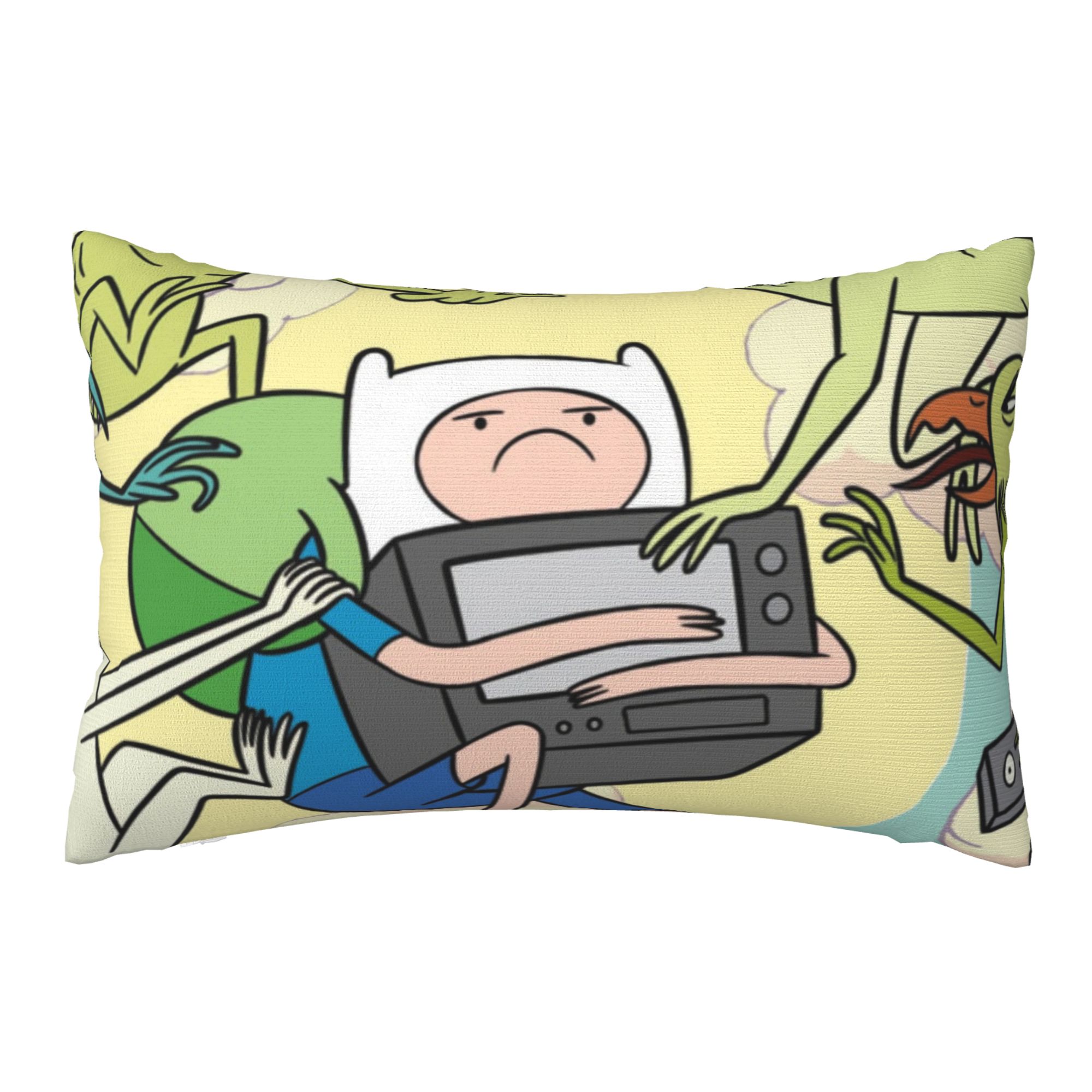 Adventure Time Rectangular Throw Pillow Cover Soft Cozy Pillow Case
