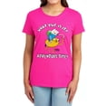 thumbnail image 1 of Adventure Time Ride Bump Women's T Shirt, Hot Pink, Large, 1 of 6