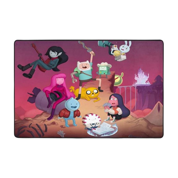 Adventure Time Rugs Washable Cover Floor Rug Carpets Bathroom Decorations For Kitchen Bedroom Indoor 36"X24"