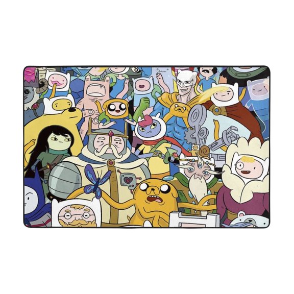 Adventure Time Rugs Washable Cover Floor Rug Carpets Bathroom Decorations For Kitchen Bedroom Indoor 36"X24"