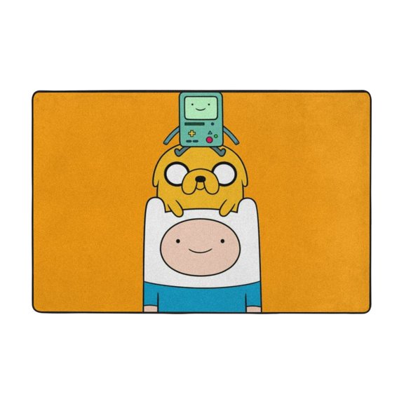 Adventure Time Rugs Washable Cover Floor Rug Carpets Bathroom Decorations For Kitchen Bedroom Indoor 36"X24"