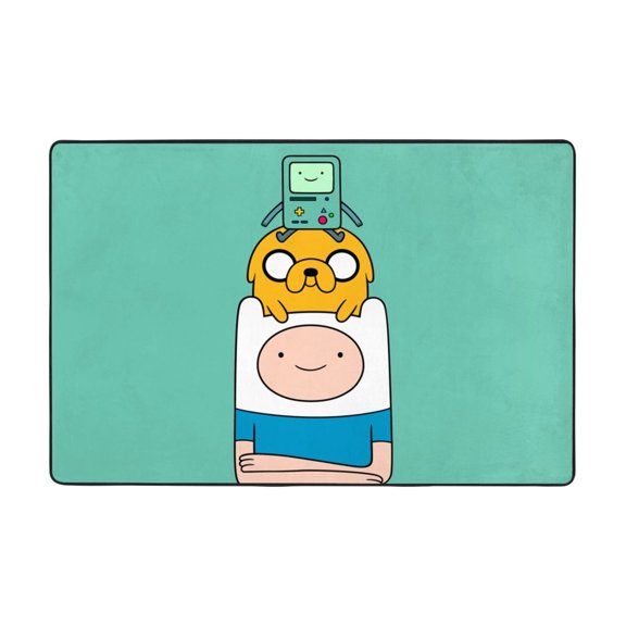 Adventure Time Rugs Washable Cover Floor Rug Carpets Bathroom Decorations For Kitchen Bedroom Indoor 36"X24"