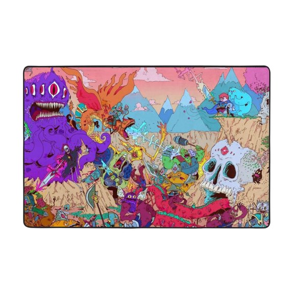 Adventure Time Rugs Washable Cover Floor Rug Carpets Bathroom Decorations For Kitchen Bedroom Indoor 36"X24"