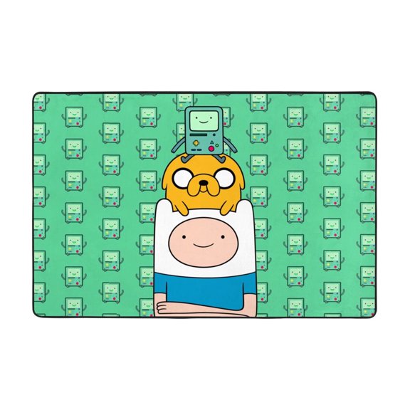 Adventure Time Rugs Washable Cover Floor Rug Carpets Bathroom Decorations For Kitchen Bedroom Indoor 36"X24"