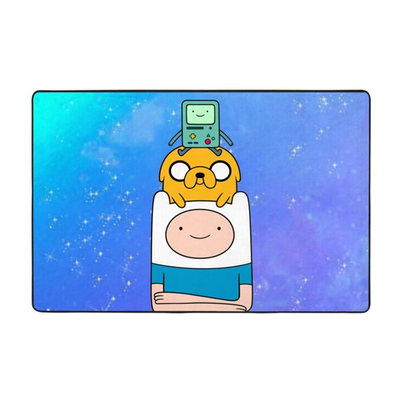 Adventure Time Rugs Washable Cover Floor Rug Carpets Bathroom Decorations For Kitchen Bedroom Indoor 36"X24"
