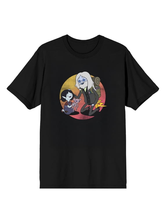 Adventure Time Simon and Marceline Men's Unisex Short Sleeve Graphic Tee DTG Character Art Officially Licensed Cartoon Network T-Shirt-Medium