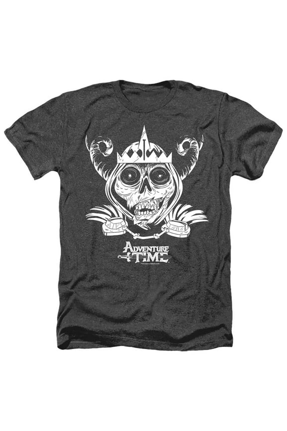Adventure Time - Skull Face - Heather Short Sleeve Shirt - XXX-Large