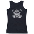 thumbnail image 1 of Adventure Time Skull Face Junior Women's T-Shirts Tank Top Black, 1 of 2