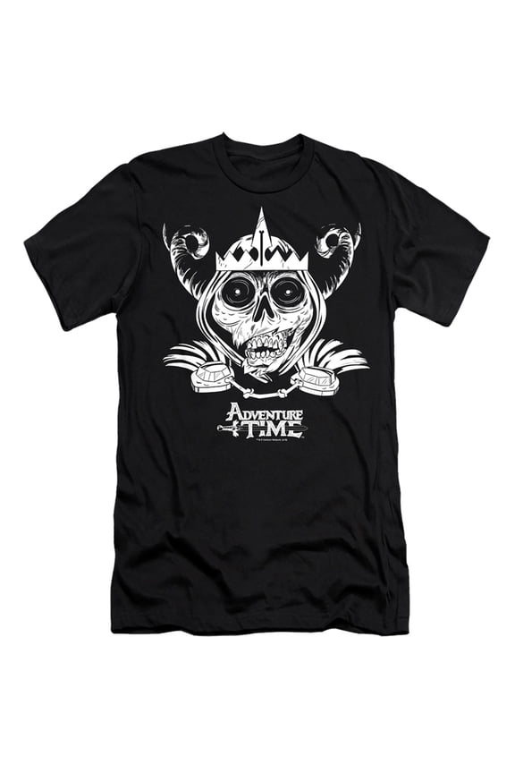 Adventure Time - Skull Face - Slim Fit Short Sleeve Shirt - XX-Large