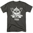 thumbnail image 1 of Adventure Time Skull Face Unisex Adult T Shirt, Charcoal, Large, 1 of 6