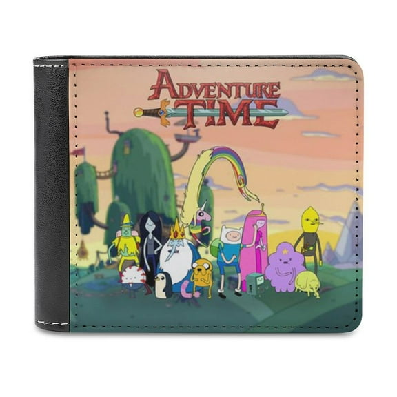 Adventure Time Slim Bifold Wallet Purse Leather Wallets for Men Women Card Holder Wallets - Thin & Stylish