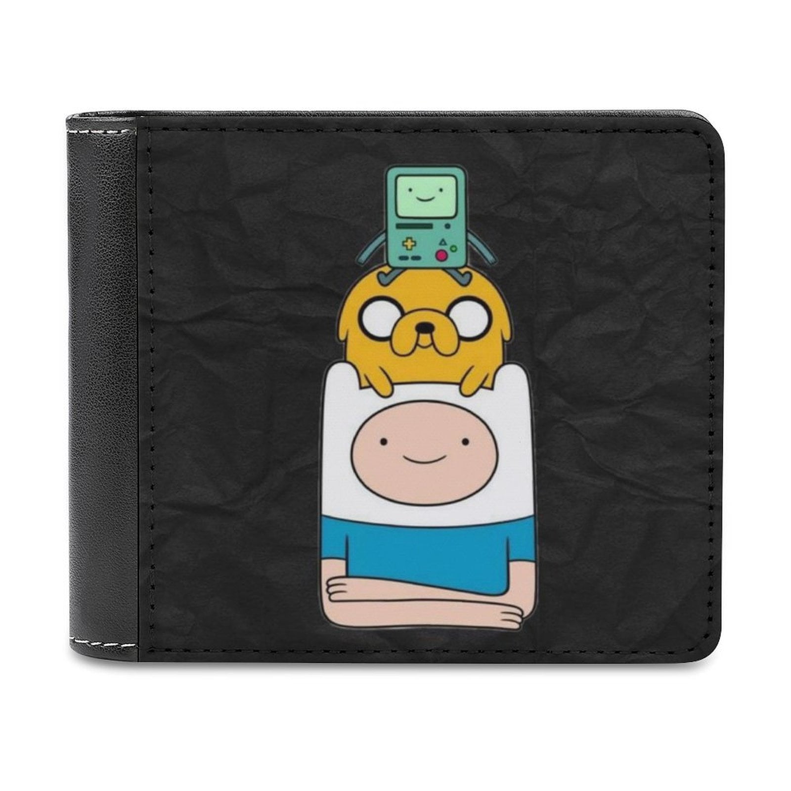 Adventure Time bmo short Wallet PVC Bi-fold ID card holder zipper coin Purse