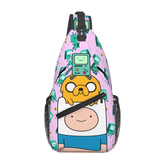 Adventure Time Sling Bag Crossbody Sling Backpack Chest Bag Daypack Purses Shoulder Bag For Women Men Travel Hiking