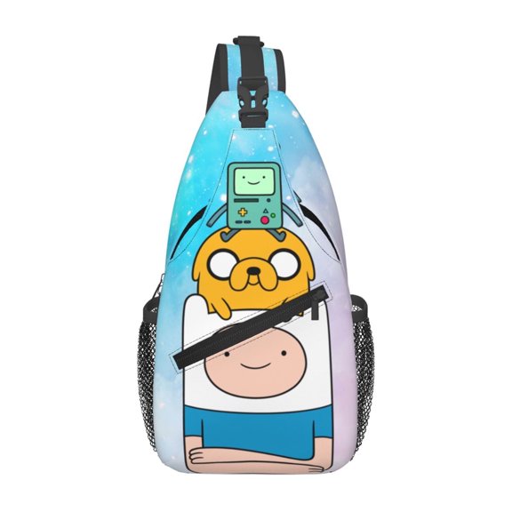 Adventure Time Sling Bag Crossbody Sling Backpack Chest Bag Daypack Purses Shoulder Bag For Women Men Travel Hiking