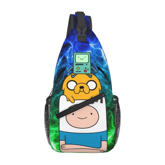 Adventure Time Sling Bag Crossbody Sling Backpack Chest Bag Daypack Purses Shoulder Bag For Women Men Travel Hiking