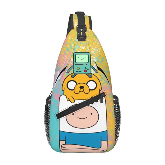 Adventure Time Sling Bag Crossbody Sling Backpack Chest Bag Daypack Purses Shoulder Bag For Women Men Travel Hiking