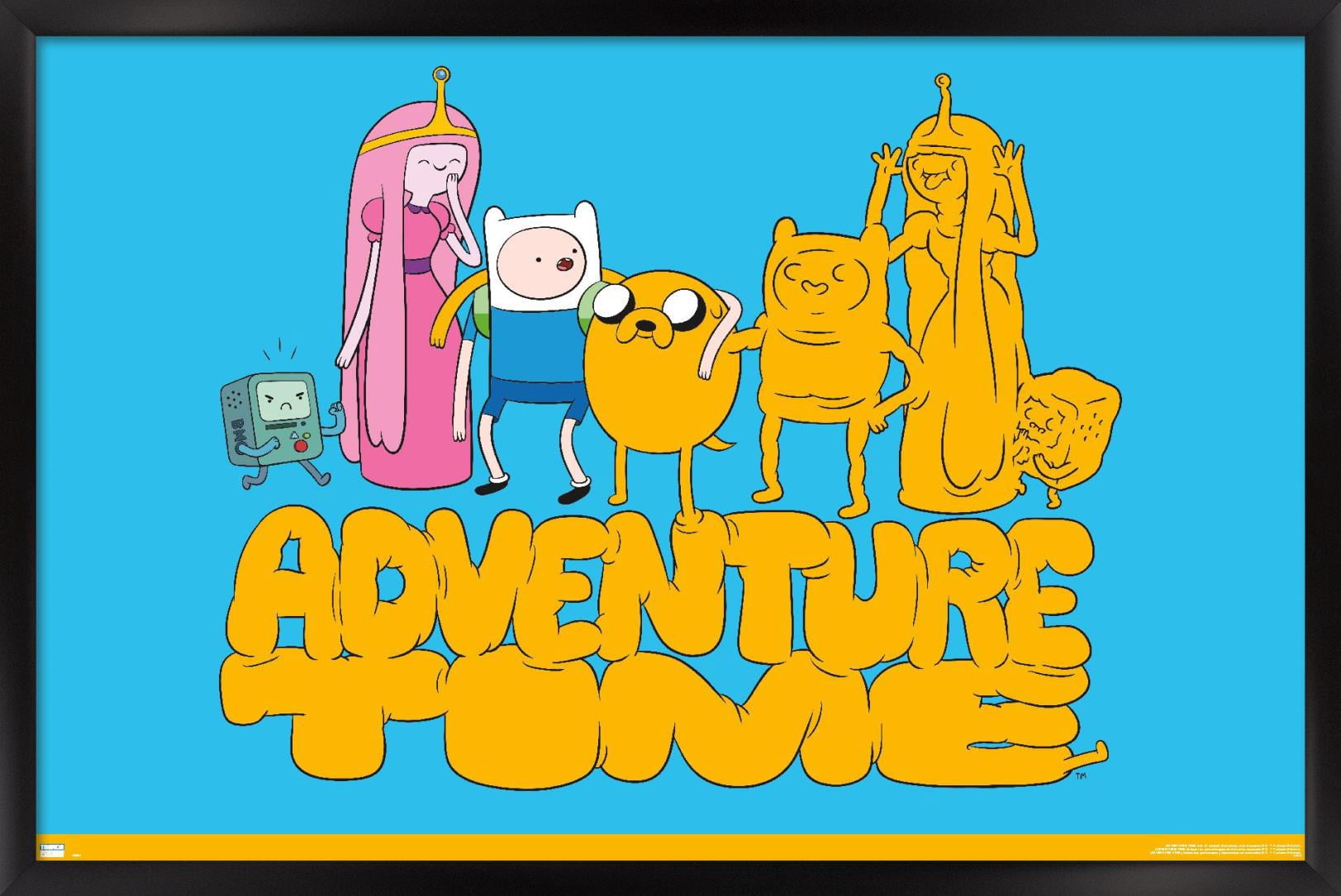 Adventure Time - Stretch Wall Poster, 14.725" x 22.375", Framed
