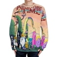 thumbnail image 1 of Adventure Time Sweater Long Sleeve Round Neck Pullover Jumper Fall Winter Clothes Print Tops Blouse S, 1 of 6
