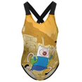 thumbnail image 1 of Adventure Time Swimwear Kids' One-Piece Swimsuit Quick-Dry Cute Printed Girls' Swimwear Bathing Suit for Beach & Pool 11-13Y(160cm), 1 of 8
