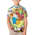 thumbnail image 1 of Adventure Time T-Shirts for Boys Girls, Kids 3D Print Short Sleeve, Unisex Crew Neck Tee Shirts for Youth, 1 of 9