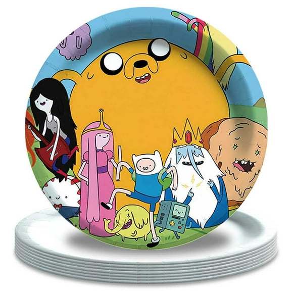 Adventure Time Paper Plates Birthday Decorations Party Supplies Tableware Disposable Dinnerware