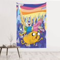 thumbnail image 1 of Adventure Time Tapestry Dorm Decor Wall Hanging Tapestries Window Curtain Picnic Mat Beach Blanket 60x40 Inch, 1 of 9