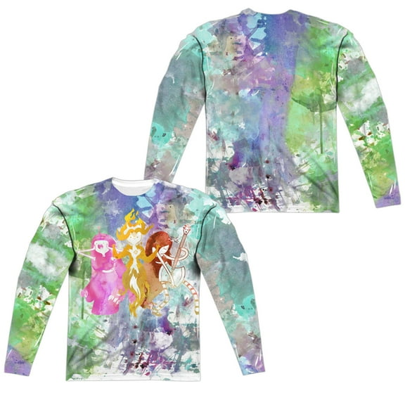 Adventure Time - Three Ladies (Front/Back Print) - Regular Fit Long Sleeve Shirt - XXX-Large