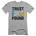 thumbnail image 1 of Adventure Time Trust Pound S/S Adult 30/1 T-Shirt Silver, 1 of 2