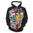 thumbnail image 1 of Adventure Time Unisex Adult Hoodie Casual Hooded Sweatshirt Pullover Novelty 3D Printed Sweater Jacket M, 1 of 8
