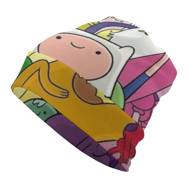 Adventure Time Unisex Beanie Hats Cuffed Skull Cap Fall Winter Warm Hat