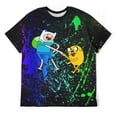 thumbnail image 1 of Adventure Time Unisex Short Sleeve T Shirt Daily Novelty 3D Printed T-Shirts Soft Comfortable Tee Shirt Top For Men And Women, 1 of 7
