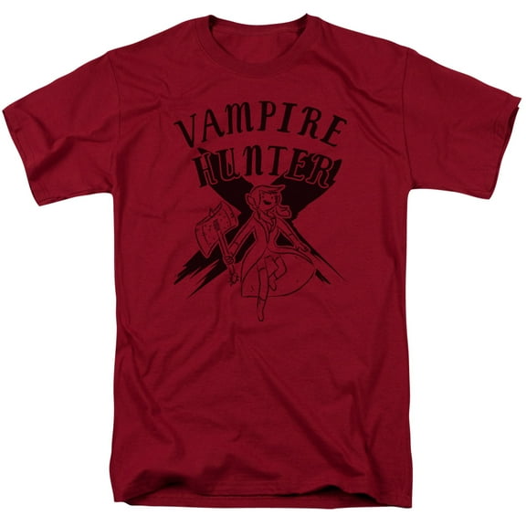 Adventure Time Vampire Hunter S/S Adult 18/1 T-Shirt Cardinal 4X