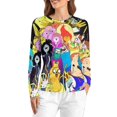 thumbnail image 1 of Adventure Time Women's Pajama Top 3D Digital Print Sleepwear Trendy Crewneck Pullovers Long Sleeve Shirts L, 1 of 8